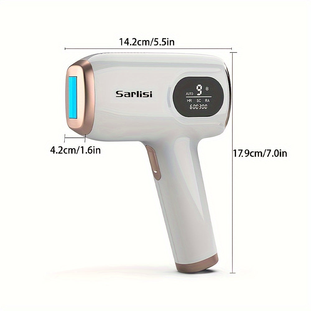 Sarlisi IPL Hair Removal for Women And Men, IPL Device Hair Removal for Nearly Painless & Long-Lasting Results, 9 Modes & Auto Flashing for Fast Full Body Hair Removal from Home, Perfect Gift for New Year, Valentine'S Day